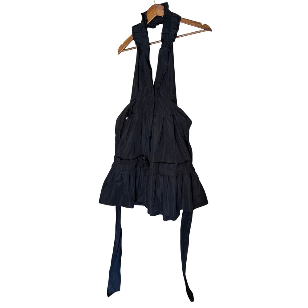 BCBG Max Azria Womens Black Halter Mini Dress Size 2 Black Bachelorette Style